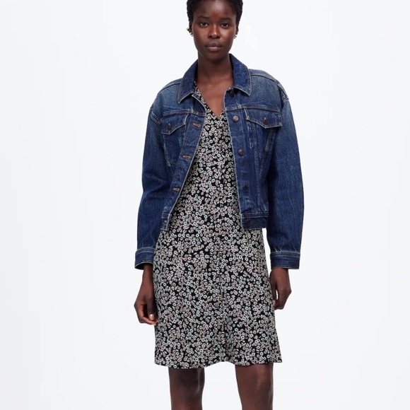 Madewell Flutter-Sleeve Mini Dress in Floral - Picture 1 of 6
